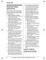 Preview for 6 page of Panasonic KXTG6052B Operating Instructions Manual