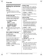 Preview for 14 page of Panasonic KXTG6052B Operating Instructions Manual