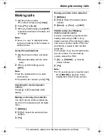 Preview for 15 page of Panasonic KXTG6052B Operating Instructions Manual