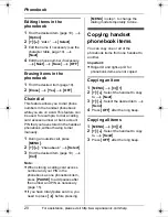 Предварительный просмотр 20 страницы Panasonic KXTG6052B Operating Instructions Manual