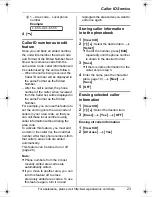 Предварительный просмотр 23 страницы Panasonic KXTG6052B Operating Instructions Manual