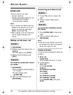 Предварительный просмотр 38 страницы Panasonic KXTG6052B Operating Instructions Manual