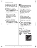 Preview for 50 page of Panasonic KXTG6052B Operating Instructions Manual