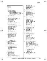 Preview for 55 page of Panasonic KXTG6052B Operating Instructions Manual