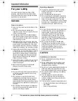 Предварительный просмотр 6 страницы Panasonic KXTG6423 - EXPAND DIGITAL PHONE Operating Instructions Manual