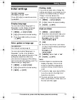 Предварительный просмотр 13 страницы Panasonic KXTG6423 - EXPAND DIGITAL PHONE Operating Instructions Manual
