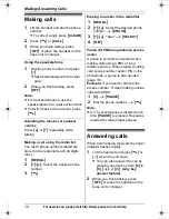 Предварительный просмотр 14 страницы Panasonic KXTG6423 - EXPAND DIGITAL PHONE Operating Instructions Manual