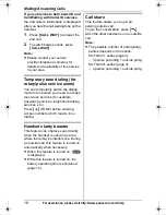 Предварительный просмотр 16 страницы Panasonic KXTG6423 - EXPAND DIGITAL PHONE Operating Instructions Manual