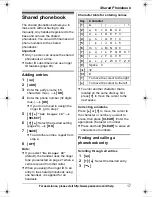 Предварительный просмотр 17 страницы Panasonic KXTG6423 - EXPAND DIGITAL PHONE Operating Instructions Manual