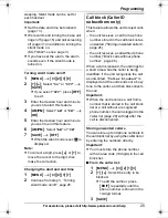 Предварительный просмотр 25 страницы Panasonic KXTG6423 - EXPAND DIGITAL PHONE Operating Instructions Manual