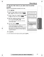 Предварительный просмотр 53 страницы Panasonic KXTG6500B - 2LINE 5.8G MULTI H/S Operating Instructions Manual