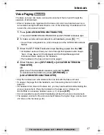 Предварительный просмотр 57 страницы Panasonic KXTG6500B - 2LINE 5.8G MULTI H/S Operating Instructions Manual