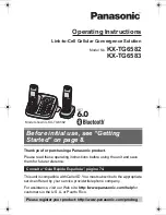 Panasonic KXTG6582 - PHONE SYSTEM Operating Instructions Manual preview