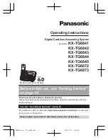 Panasonic KXTG6841 Operating Instructions Manual предпросмотр