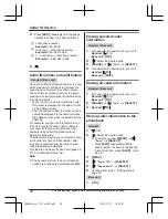 Предварительный просмотр 38 страницы Panasonic KXTG6841 Operating Instructions Manual