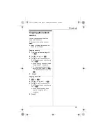 Preview for 23 page of Panasonic KXTG7511FX Operating Instructions Manual