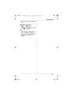 Preview for 35 page of Panasonic KXTG7511FX Operating Instructions Manual