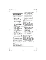 Preview for 39 page of Panasonic KXTG7511FX Operating Instructions Manual