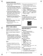 Предварительный просмотр 8 страницы Panasonic KXTG7531 - EXP CORDLESS PH/ANS SYS Operating Instructions Manual