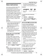 Предварительный просмотр 39 страницы Panasonic KXTG7531 - EXP CORDLESS PH/ANS SYS Operating Instructions Manual