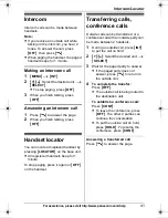 Предварительный просмотр 41 страницы Panasonic KXTG7531 - EXP CORDLESS PH/ANS SYS Operating Instructions Manual