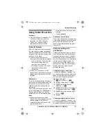 Предварительный просмотр 33 страницы Panasonic KXTG8521E Operating Instructions Manual