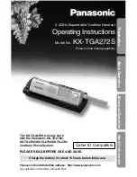 Panasonic KXTGA272S - H/S FOR KXTG2700 Operating Instructions Manual preview