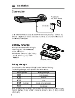 Preview for 8 page of Panasonic KXTGA272S - H/S FOR KXTG2700 Operating Instructions Manual