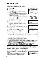 Preview for 22 page of Panasonic KXTGA272S - H/S FOR KXTG2700 Operating Instructions Manual