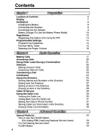 Предварительный просмотр 4 страницы Panasonic KXTGA420B - 2.4 Ghz Cordless Station Unit Operating Instructions Manual