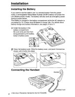 Предварительный просмотр 8 страницы Panasonic KXTGA420B - 2.4 Ghz Cordless Station Unit Operating Instructions Manual