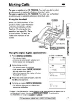 Предварительный просмотр 17 страницы Panasonic KXTGA420B - 2.4 Ghz Cordless Station Unit Operating Instructions Manual