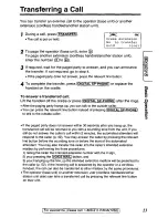 Предварительный просмотр 23 страницы Panasonic KXTGA420B - 2.4 Ghz Cordless Station Unit Operating Instructions Manual