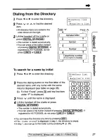 Предварительный просмотр 27 страницы Panasonic KXTGA420B - 2.4 Ghz Cordless Station Unit Operating Instructions Manual