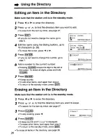 Предварительный просмотр 28 страницы Panasonic KXTGA420B - 2.4 Ghz Cordless Station Unit Operating Instructions Manual