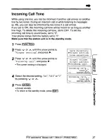 Предварительный просмотр 37 страницы Panasonic KXTGA420B - 2.4 Ghz Cordless Station Unit Operating Instructions Manual