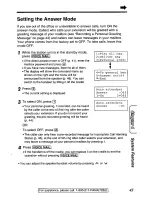 Предварительный просмотр 43 страницы Panasonic KXTGA420B - 2.4 Ghz Cordless Station Unit Operating Instructions Manual