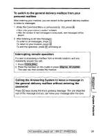 Предварительный просмотр 55 страницы Panasonic KXTGA420B - 2.4 Ghz Cordless Station Unit Operating Instructions Manual