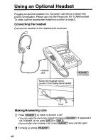 Предварительный просмотр 60 страницы Panasonic KXTGA420B - 2.4 Ghz Cordless Station Unit Operating Instructions Manual