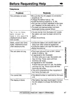 Предварительный просмотр 67 страницы Panasonic KXTGA420B - 2.4 Ghz Cordless Station Unit Operating Instructions Manual