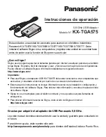 Preview for 1 page of Panasonic KXTGA575 - 5 Instrucciones De Operación