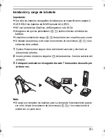 Preview for 3 page of Panasonic KXTGA820 - EXPND DIGITAL CORDLESS HANDSET Manual De Instalación