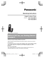 Предварительный просмотр 1 страницы Panasonic KXTGC210FX Operating Instructions Manual