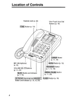 Предварительный просмотр 4 страницы Panasonic KXTS15W - PHONE-LO User Manual