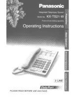 Panasonic KXTS21W - PHONE-2 L User Manual preview