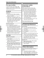 Preview for 4 page of Panasonic KXTS840 Operating Instructions Manual