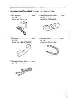 Предварительный просмотр 3 страницы Panasonic KXTSC50B - PHONE/ANSWER MACHINE User Manual