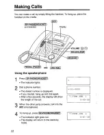 Предварительный просмотр 22 страницы Panasonic KXTSC50B - PHONE/ANSWER MACHINE User Manual