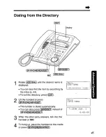 Предварительный просмотр 45 страницы Panasonic KXTSC50B - PHONE/ANSWER MACHINE User Manual