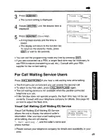 Предварительный просмотр 49 страницы Panasonic KXTSC50B - PHONE/ANSWER MACHINE User Manual